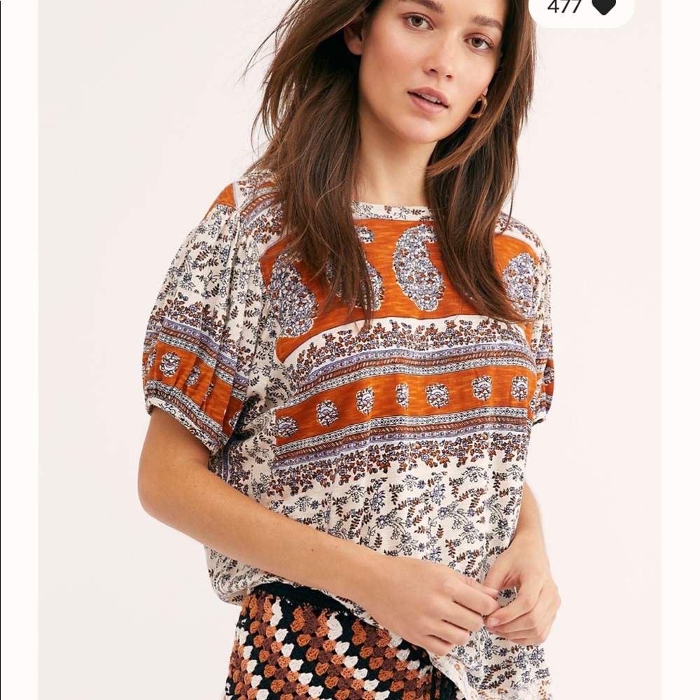 Free People Paisley Tee